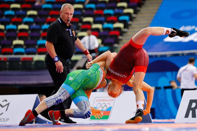 U17, U 17 Wrestling World Championships 46kg WW - Vivien Szentpal (HUN) df. Nuray Jafarli (AZE) *** U17 Wrestling World Championships, 46 kg WW: Vivien Szentpal (HUN) def. Nuray Jafarli (AZE) Copyright: xKostadinxAndonovx UWW-U17-WC-BAKU-2026