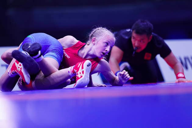 U17, U 17 Wrestling World Championships 43kg WW - Mukhlisa Masharipova (UZB) df. Finja Viviane Strauch (GER) *** U17 Wrestling World Championships, 43 kg WW: Mukhlisa Masharipova (UZB) def. Finja Viviane Strauch (GER)