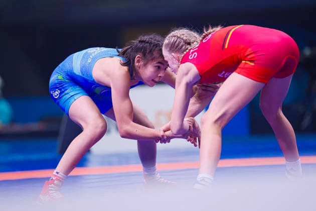 U17, U 17 Wrestling World Championships 43kg WW - Mukhlisa Masharipova (UZB) df. Finja Viviane Strauch (GER) *** U17 Wrestling World Championships, 43 kg WW: Mukhlisa Masharipova (UZB) def. Finja Viviane Strauch (GER)