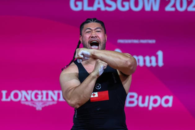 RECORD DATE NOT STATED 30th July 2026; Glasgow, Scotland; 2026 Commonwealth Games, Day Eight; Mens 110kg Weightlifting, Joshua Makafana Uikilifi Jr (TGA) in the snatch RogerxEvans