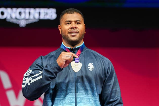 RECORD DATE NOT STATED 30th July 2026; Glasgow, Scotland; 2026 Commonwealth Games, Day Eight; Mens 110kg Weightlifting, gold medallist Taniela Tuisuva Rainibogi (FIJ) RogerxEvans