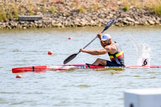 Czech Championships in Racice, July 30, 2026. K1 1000 m Men category. Josef Dostal. (CTKxPhoto OndrejxHajek) CTKPhotoP2026073005989  CTKPhotoP2026073005989
