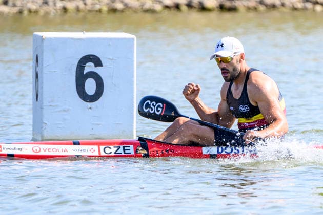 Czech Championships in Racice, July 30, 2026. K1 1000 m Men category. Josef Dostal. (CTKxPhoto OndrejxHajek) CTKPhotoP2026073005990  CTKPhotoP2026073005990