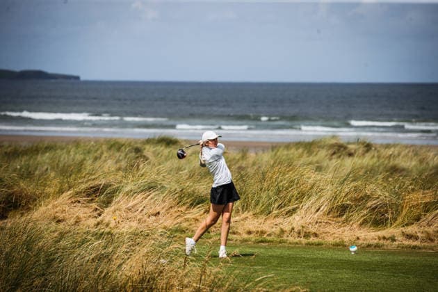 REPRO FREE *PRESS RELEASE NO REPRODUCTION FEE* EDITORIAL USE ONLY AIG Irish Women s & Girl s Amateur Close, Enniscrone Golf Club, Bartragh 30 7 2026 Seana McGuinness Seana McGuinness 30 7 2026  Copyright: xx ISS_7133