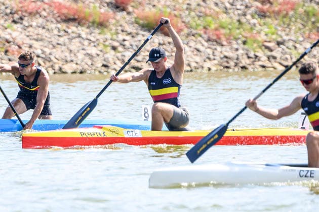 Czech Championships in Racice, July 30, 2026. C1 1000 m Men category. Robin Hirsch. (CTKxPhoto OndrejxHajek) CTKPhotoP2026073006195  CTKPhotoP2026073006195