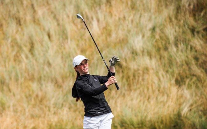 REPRO FREE *PRESS RELEASE NO REPRODUCTION FEE* EDITORIAL USE ONLY AIG Irish Women s & Girl s Amateur Close, Enniscrone Golf Club, Bartragh 30 7 2026 Kayleigh Mulholland Kayleigh Mulholland 30 7 2026  Copyright: xx ISS_7242