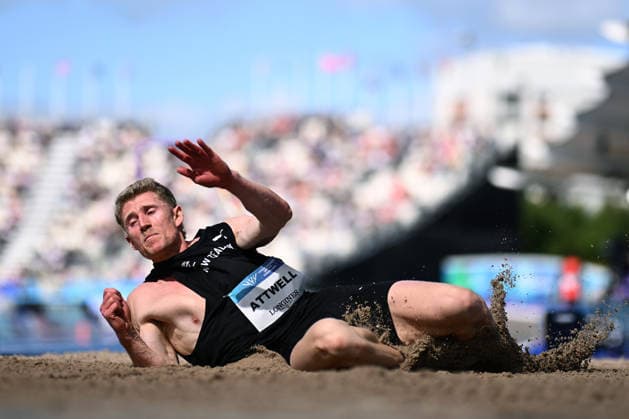COM26 ATHLETICS, Max Attwell is a New Zealand competes in the Men s Decathlon Long Jump during the Glasgow 2026 Commonwealth Games at Scotstoun Stadium in Glasgow, Scotland, Thursday, July 30, 2026. ( NO ARCHIVING, EDITORIAL USE ONLY Glasgow United Kingdom  Copyright: xJOELxCARRETTx 20260731144427740657