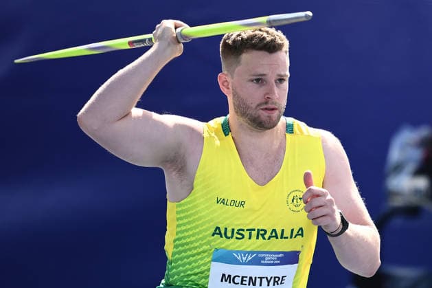 COM26 ATHLETICS, Cameron McEntyre of Australia competes in the Men s Javelin Throw Qualifying during the Glasgow 2026 Commonwealth Games at Scotstoun Stadium in Glasgow, Scotland, Thursday, July 30, 2026. ( NO ARCHIVING, EDITORIAL USE ONLY Glasgow United Kingdom  Copyright: xJOELxCARRETTx 20260731146814451205