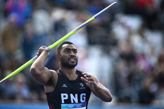 COM26 ATHLETICS, Lakona Gerega of Papua New Guinea competes in the Men s Javelin Throw Qualifying during the Glasgow 2026 Commonwealth Games at Scotstoun Stadium in Glasgow, Scotland, Thursday, July 30, 2026. ( NO ARCHIVING, EDITORIAL USE ONLY Glasgow United Kingdom  Copyright: xJOELxCARRETTx 20260731147846714008