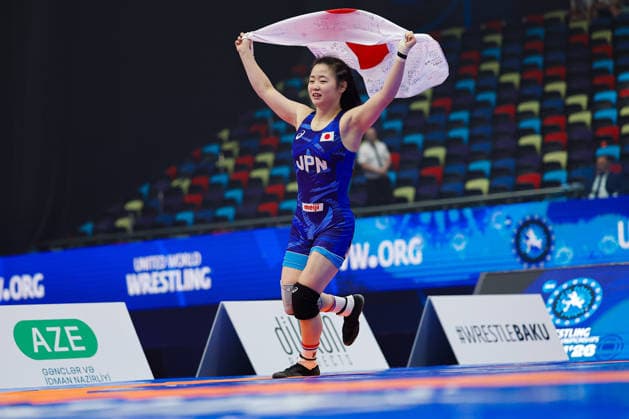 U17, U 17 Wrestling World Championships 49kg WW - Saika Uchida (JPN) *** U17 Wrestling World Championships, 49 kg, Women s Weight Class: Saika Uchida (JPN) Copyright: xKostadinxAndonovx UWW-U17-WC-BAKU-2026