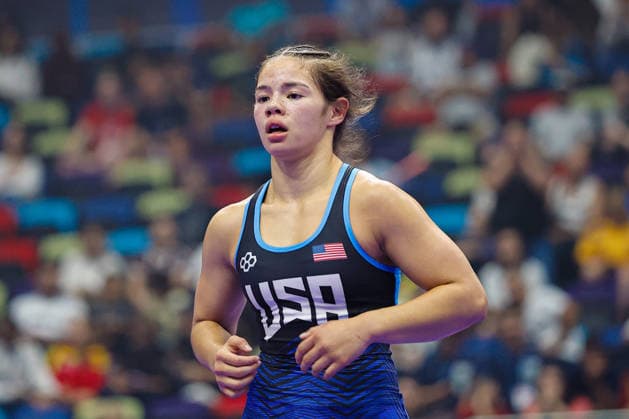 U17, U 17 Wrestling World Championships 57kg WW - Epenesa Teuila Elison (USA) *** U17 Wrestling World Championships, 57 kg WW: Epenesa Teuila Elison, USA Copyright: xKostadinxAndonovx UWW-U17-WC-BAKU-2026