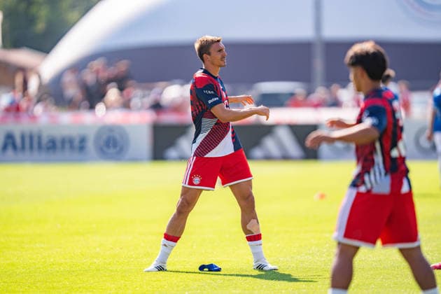 Trainingslager, FC Bayern München am 29.07.2026 in Rottach-Egern Joao Palhinha *** Training camp, FC Bayern Munich on July 29, 2026, in Rottach Egern, Joao Palhinha Copyright: xBahhoxKarax