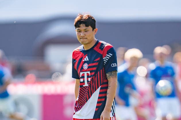 Trainingslager, FC Bayern München am 29.07.2026 in Rottach-Egern Minjae Kim *** Training Camp, FC Bayern Munich on July 29, 2026, in Rottach-Egern, Minjae Kim Copyright: xBahhoxKarax