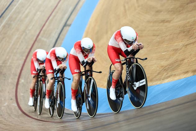 Glasgow 2026 Commonwealth Games Picture by Alex Whitehead SWpix.com - 30 07 2026 - Glasgow 2026 Commonwealth Games - Track cycling, Rad, Radsport, Bahnrad, Bahn and Para Track Cycling - Sir Chris Hoy Velodrome, Glasgow, Scotland - Women s 4000m Team Pursuit Finals - For Bronze - Josie Knight, Sophie Lewis, Grace Lister, Abigail Miller of England Glasgow Sir Chris Hoy Velodrome Scotland Copyright: x xSWpix.comx(t axPhotographyxHubxLtd)xAlexxWhitehead SWpix.comx SWP-3030-16085