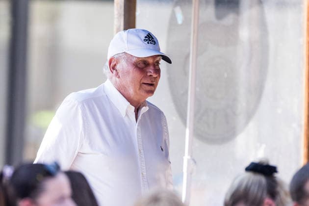 ROTTACH-EGERN, GERMANY - JULY 30: Uli Hoeness (Honorary President FC Bayern Muenchen) during a friendly game between FC Rottach-Egern vs. FC Bayern Muenchen at summer trainings camp of season 2026 27 of FC Bayern Muenchen in Rottach-Egern at Stadion am Birkenmoos on July 30, 2026 in Rottach-Egern, Germany. Bavaria Germany Copyright: xSteffiexWunderlx