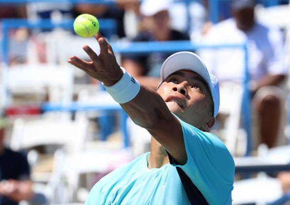 July 30, 2026, Washington, Illinois, USA: BRANDON NAKASHIMA of USA during the match against J. Mensik of Czech Republic in the second round of Mubadala Washington DC, USA. Washington USA - ZUMAc278 20260730_zsp_c278_018 Copyright: xMarcinxCholewinskix