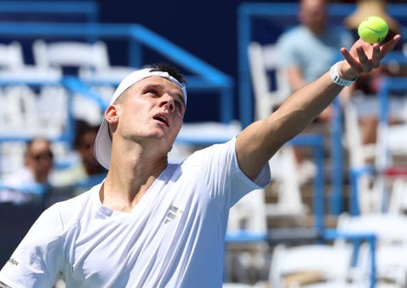 July 30, 2026, Washington, Illinois, USA: JAKUB MENSIK of Czech Republic during the match against B. Nakashima of USA in the second round of Mubadala Washington DC, USA. Tennis: Mubadala DC Open - Jakub Mensik  - ZUMAc278 20260730_zsp_c278_005 Copyright: xMarcinxCholewinskix