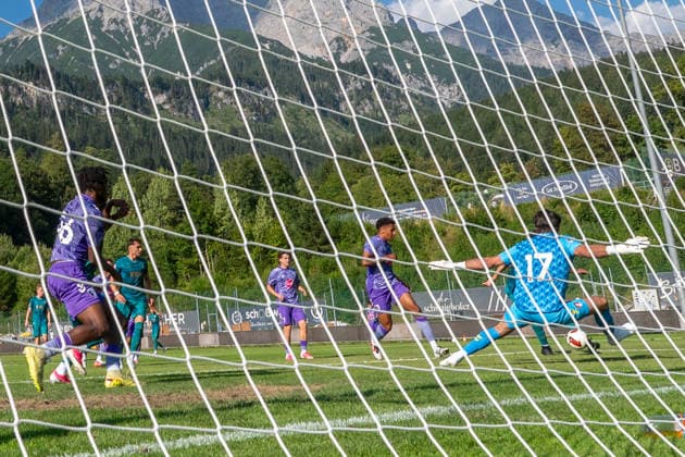SOCCER - Augsburg vs Bournemouth, test match SAALFELDEN AM STEINERNEN MEER,AUSTRIA,30.JUL.26 - SOCCER - 1. DFL, 1. Deutsche Bundesliga, Premier League, FC Augsburg vs AFC Bournemouth, test match. Image shows Fraser Forster (Bournemouth). Keyword: netcam  GEPAxpictures xWolfgangxKofler