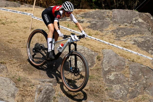 30.07.2026, Monteceneri, Monte Ceneri, 2026 UEC MTB European Championship, EM, Europameisterschaft XCC Women U23 s Final (cross country short track) Elina Benoit 6 (SUI) Monteceneri Monte Ceneri Ticino Switzerland *** July 30, 2026, Monteceneri, Monte Ceneri, 2026 UEC MTB European Championship XCC Women U23 Final, Cross Country Short Track, Elina Benoit 6 SUI, Monteceneri, Monte Ceneri, Ticino, Switzerland Copyright: xJustPictures.ch FrancescoxMinghettix jp-en-FrMi-_NG_1324