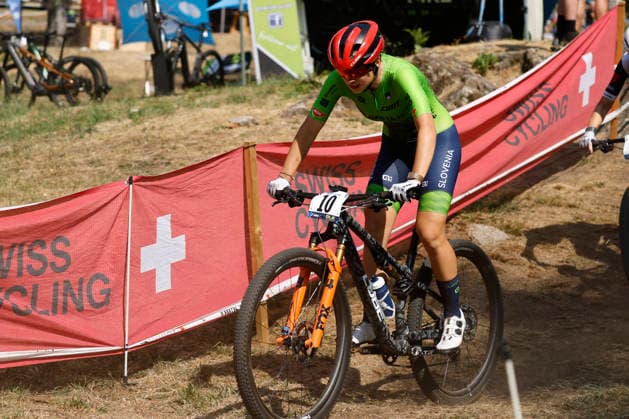 30.07.2026, Monteceneri, Monte Ceneri, 2026 UEC MTB European Championship, EM, Europameisterschaft XCC Women U23 s Final (cross country short track) MaruÅ¡a Tereza Å erkezi 10 (SLO) Monteceneri Monte Ceneri Ticino Switzerland *** July 30, 2026, Monteceneri, Monte Ceneri, 2026 UEC MTB European Championship XCC Women U23 Final, cross-country short track, Maruöa Tereza äerkezi 10 SLO, Monteceneri, Monte Ceneri, Ticino, Switzerland Copyright: xJustPictures.ch FrancescoxMinghettix jp-en-FrMi-_NG_1352