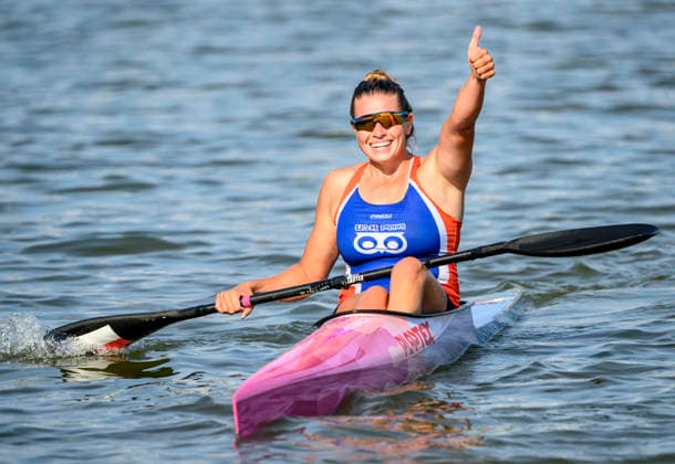 Sport Bilder des Tages Czech Championships in Racice, July 30, 2026. K1 500 m Women category. Winner Anezka Paloudova. (CTKxPhoto OndrejxHajek) CTKPhotoP2026073007302  CTKPhotoP2026073007302