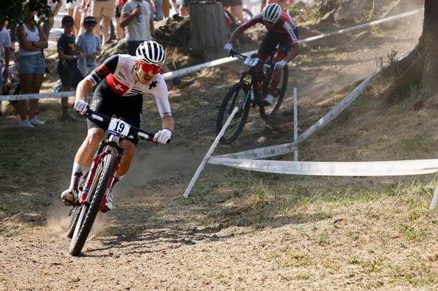 30.07.2026, Monteceneri, Monte Ceneri, 2026 UEC MTB European Championship, EM, Europameisterschaft XCC Men U23 s Final (cross country short track) Micha Alder 19 (SUI) Monteceneri Monte Ceneri Ticino Switzerland *** July 30, 2026, Monteceneri, Monte Ceneri, 2026 UEC MTB European Championship XCC Men s U23 Final, Cross Country Short Track, Micha Alder, 19, SUI, Monteceneri, Monte Ceneri, Ticino, Switzerland Copyright: xJustPictures.ch FrancescoxMinghettix jp-en-FrMi-_NG_1844