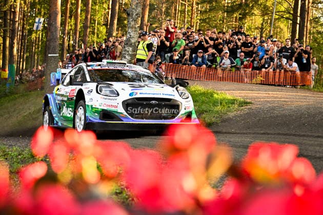 LKS 20260730 Irish driver Joshua McErlean and his co-driver Eoin Treacy drive during the special stage Harju 1 at the WRC, Motorsport Rallye, WM Rally Finland in Jyväskylä, Finland on July 30, 2026. - RONI REKOMAA Jyväskylä Finland KYW12olPH8w  Copyright: xRonixRekomaax KYW12olPH8w