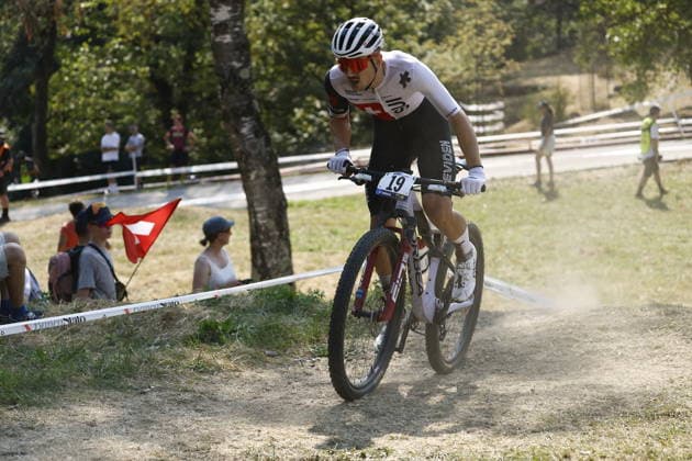 30.07.2026, Monteceneri, Monte Ceneri, 2026 UEC MTB European Championship, EM, Europameisterschaft XCC Men U23 s Final (cross country short track) Micha Alder 19 (SUI) Monteceneri Monte Ceneri Ticino Switzerland *** July 30, 2026, Monteceneri, Monte Ceneri, 2026 UEC MTB European Championship XCC Men s U23 Final, Cross Country Short Track, Micha Alder, 19, SUI, Monteceneri, Monte Ceneri, Ticino, Switzerland Copyright: xJustPictures.ch FrancescoxMinghettix jp-en-FrMi-_NG_1884