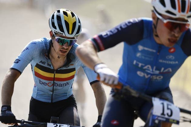 30.07.2026, Monteceneri, Monte Ceneri, 2026 UEC MTB European Championship, EM, Europameisterschaft XCC Men U23 s Final (cross country short track) Sverre Van Lee 35 (BEL) Monteceneri Monte Ceneri Ticino Switzerland *** July 30, 2026, Monteceneri, Monte Ceneri, 2026 UEC MTB European Championship XCC Men s U23 Final, Cross Country Short Track, Sverre Van Lee, 35, BEL, Monteceneri, Monte Ceneri, Ticino, Switzerland Copyright: xJustPictures.ch FrancescoxMinghettix jp-en-FrMi-_NG_1899