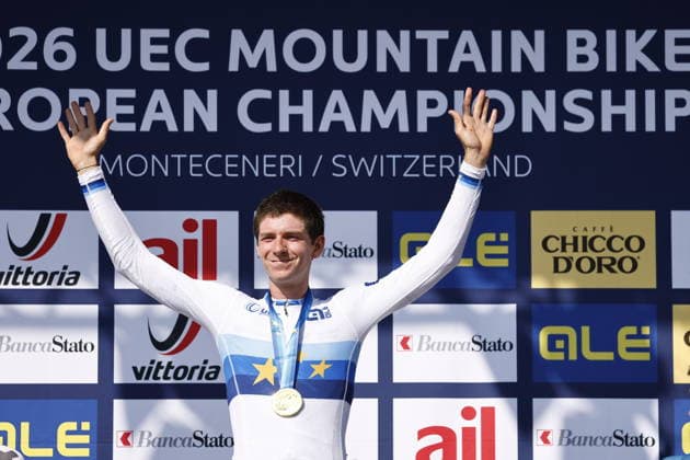 30.07.2026, Monteceneri, Monte Ceneri, 2026 UEC MTB European Championship, EM, Europameisterschaft XCC Men U23 s Final (cross country short track) Paul Schehl 2 (GER) 1st place, European Champion and gold medal Monteceneri Monte Ceneri Ticino Switzerland *** July 30, 2026, Monteceneri, Monte Ceneri, 2026 UEC MTB European Championship XCC Men s U23 Final, Cross Country Short Track: Paul Schehl (GER) – 1st place, European Champion, and gold medal; Monteceneri, Monte Ceneri, Ticino, Switzerland Copyright: xJustPictures.ch FrancescoxMinghettix jp-en-FrMi-_NG_2051