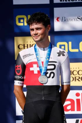 30.07.2026, Monteceneri, Monte Ceneri, 2026 UEC MTB European Championship, EM, Europameisterschaft XCC Men U23 s Final (cross country short track) Nicolas Halter 4 (SUI) 2nd place and silver medal Monteceneri Monte Ceneri Ticino Switzerland *** July 30, 2026, Monteceneri, Monte Ceneri, 2026 UEC MTB European Championship XCC Men s U23 Final, cross-country short track: Nicolas Halter (4 SUI) took 2nd place and the silver medal in Monteceneri, Monte Ceneri, Ticino, Switzerland Copyright: xJustPictures.ch FrancescoxMinghettix jp-en-FrMi-_NG_2032