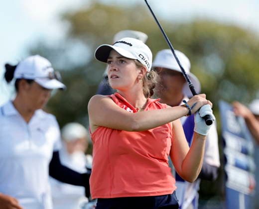 RECORD DATE NOT STATED 30th July 2026; Royal Lytham and St Annes Golf Club, Lytham St Annes, Lancashire, England; AIG Womens Open Championship Golf Day One; Spanish amateur Paula Martin Sampedro shot a 2 under par 69 to leave her tucked in behind the clubhouse leaders AlanxMartin