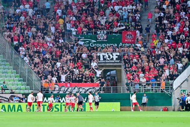 Budapest , 30-07-2026 , Groupama Arena , season 2026 2027 , UEFA Europa League play-off football , match between Ferencvarosi TC and FC Twente , picture shows atmosphere in the stadium Ferencvarosi - Twente  x205333797x Copyright: