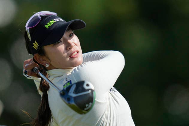 LYTHAM, ENGLAND - JULY 30: Erika Hara (JPN) plays from the eighteenth tee during Round 1 at the 50th AIG Women™s Open Championship at the Royal Lytham and St Anne™s Golf Club, Lytham on July 30, 2026 in Lancashire, England The 50th AIG Women™s Open Championship