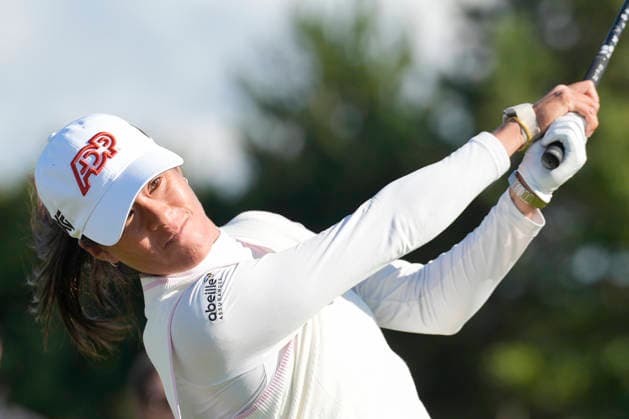 LYTHAM, ENGLAND - JULY 30: Celine Boutier (FRA) plays from the eighteenth tee during Round 1 at the 50th AIG Women™s Open Championship at the Royal Lytham and St Anne™s Golf Club, Lytham on July 30, 2026 in Lancashire, England The 50th AIG Women™s Open Championship