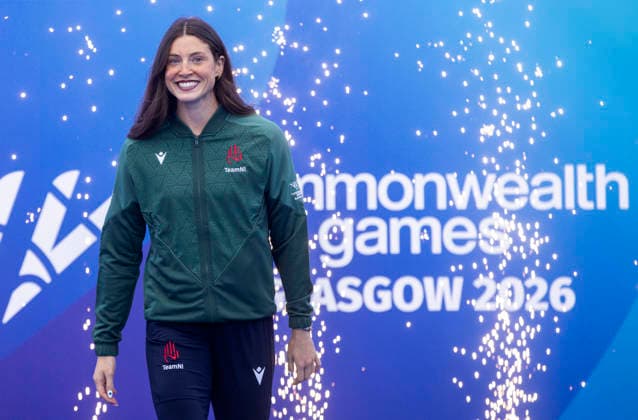2026 Commonwealth Games - Modern Heptathlon, EDF Scotstoun Stadium, Glasgow, Scotland 30 7 2026 Katherine O™Connor of Team Northern Ireland collects her gold medal in the Women™s Heptathlon Katherine O™Connor collects her gold medal in the Women™s Heptathlon 30 7 2026  Copyright: xx KateOconnorMedal001