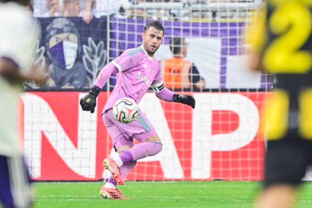 RSC Anderlecht v Hammarby IF - UEFA Europa League ANDERLECHT, BELGIUM - JULY 30 : Coosemans Colin goalkeeper of RSC Anderlecht in action during the UEFA Europa League 2025 26 second qualifying round second leg between RSC Anderlecht and Hammarby IF on July 30, 2026 in Anderlecht, Belgium, 30 07 2026 Anderlecht Belgium  Copyright: xJanxDexMeuleneirx