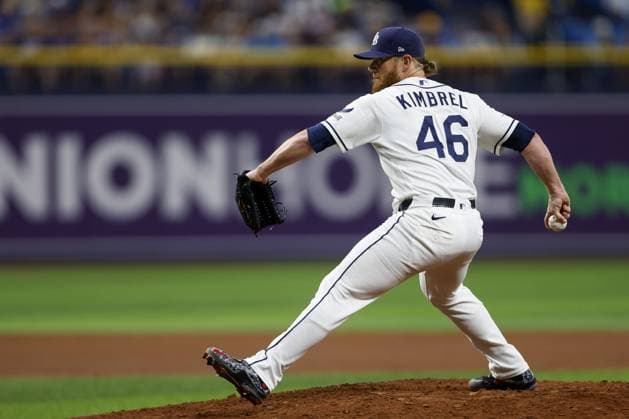 July 30, 2026, St. Petersburg, Florida, USA: Tampa Bay Rays pitcher Craig Kimbrel (46) pitches against the Texas Rangers during the fifth inning on Thursday, July 30, 2026 in St. Petersburg. Florida News - July 30, 2026  - ZUMAs70_ 0863053040st Copyright: xLuisxSantanax
