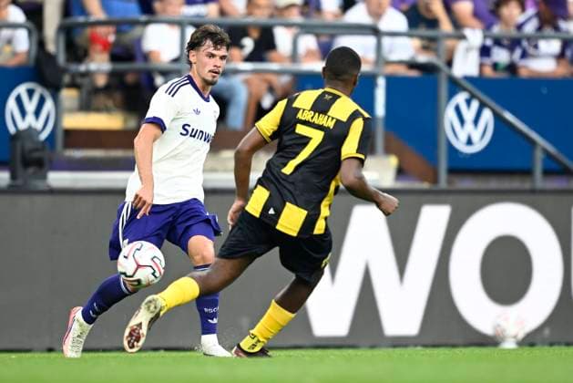 RSC Anderlecht v Hammarby IF - UEFA Europa League ANDERLECHT, BELGIUM - JULY 30 : Ambros Lukas midfielder of RSC Anderlecht in action during the UEFA Europa League 2026 27 second qualifying round second leg between RSC Anderlecht and Hammarby IF on July 30, 2026 in Anderlecht, Belgium, 30 07 2026 Anderlecht Belgium  Copyright: xTomasxSiskx
