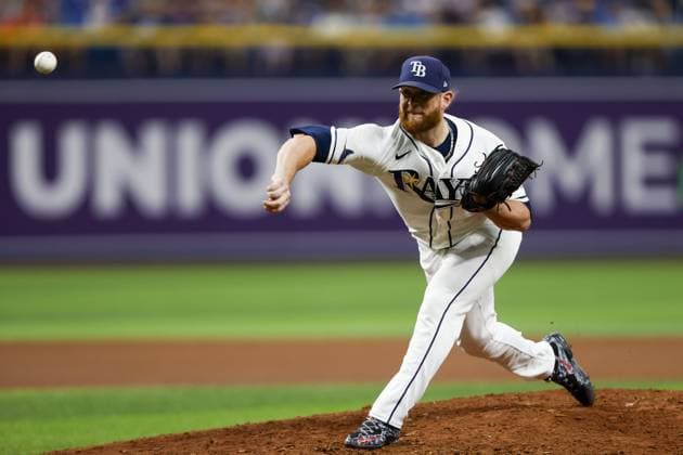 July 30, 2026, St. Petersburg, Florida, USA: Tampa Bay Rays pitcher Craig Kimbrel (46) pitches against the Texas Rangers during the fifth inning on Thursday, July 30, 2026 in St. Petersburg. St. Petersburg USA - ZUMAs70_ 0863053653st Copyright: xLuisxSantanax