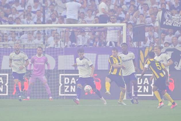 RSC Anderlecht v Hammarby IF - UEFA Europa League ANDERLECHT, BELGIUM - JULY 30 : Ambros Lukas midfielder of RSC Anderlecht in action during the UEFA Europa League 2025 26 second qualifying round second leg between RSC Anderlecht and Hammarby IF on July 30, 2026 in Anderlecht, Belgium, 30 07 2026 Anderlecht Belgium  Copyright: xJanxDexMeuleneirx