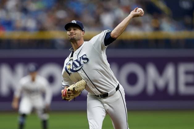 July 30, 2026, St. Petersburg, Florida, USA: Tampa Bay Rays pitcher Shane McClanahan (18) pitches against the Texas Rangers during the fourth inning on Thursday, July 30, 2026 in St. Petersburg. St. Petersburg USA - ZUMAs70_ 0863053811st Copyright: xLuisxSantanax