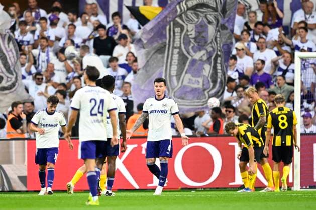 RSC Anderlecht v Hammarby IF - UEFA Europa League ANDERLECHT, BELGIUM - JULY 30 : Biancone Giulian defender of RSC Anderlecht during the UEFA Europa League 2026 27 second qualifying round second leg between RSC Anderlecht and Hammarby IF on July 30, 2026 in Anderlecht, Belgium, 30 07 2026 Anderlecht Belgium  Copyright: xTomasxSiskx