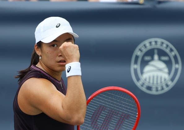 Sport Bilder des Tages July 30, 2026, Washington, Illinois, USA: JANICE TJEN of Indonesia during the match against A. Kalinskaya in the second round of Mubadala Washington DC, USA. Washington USA - ZUMAc278 20260730_zsp_c278_046 Copyright: xMarcinxCholewinskix
