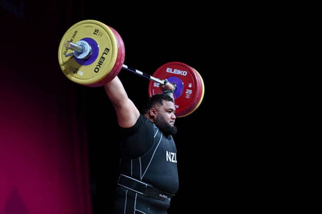 COM26 WEIGHTLIFTING, David Andrew Liti of New Zealand competes during the Men™s +110kg Weightlifting of the Glasgow 2026 Commonwealth Games at the SEC Armadillo in Glasgow, Scotland, Thursday, July 30, 2026. ( NO ARCHIVING, EDITORIAL USE ONLY Glasgow United Kingdom  Copyright: xLUKASxCOCHx 20260731170359442089