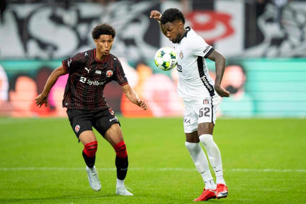 UEFA Europa League: FC Midtjylland - Besiktas JK Besiktas JK s Michael Murillo in action with FC Midtjylland s Julius Emefile during the Europa League qualification match between FC Midtjylland and Besiktas JK at MCH Arena in Herning on Thursday, July 30, 2026. (Photo: Bo Amstrup Ritzau Scanpix) , Herning Denmark Mors *** UEFA Europa League: FC Midtjylland vs. Besiktas JK. Besiktas JK s Michael Murillo in action against FC Midtjylland s Julius Emefile during the Europa League qualifying match between FC Midtjylland and Besiktas JK at MCH Arena in Herning on Thursday, July 30, 2026. Photo by Bo Amstrup, Ritzau Scanpix, Herning, Denmark, Mors  Copyright: BoxAmrstrupx xRitzauxScanpix BoxAmstrupx spdk20260730-211722-L