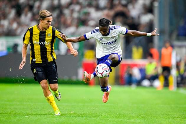 RSC Anderlecht v Hammarby IF - UEFA Europa League ANDERLECHT, BELGIUM - JULY 30 : Ndiaye Moussa defender of RSC Anderlecht in action during the UEFA Europa League 2026 27 second qualifying round second leg between RSC Anderlecht and Hammarby IF on July 30, 2026 in Anderlecht, Belgium, 30 07 2026 Anderlecht Belgium  Copyright: xTomasxSiskx
