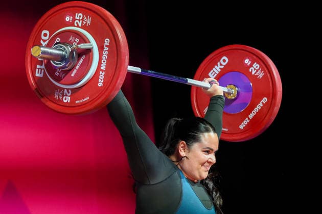 RECORD DATE NOT STATED 30th July 2026; Glasgow, Scotland; 2026 Commonwealth Games, Day Eight; Womens +86kg Weightlifting, Tui-Alofa Patolo (NZL) in the snatch RogerxEvans