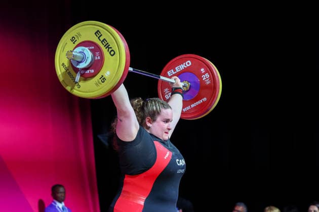 RECORD DATE NOT STATED 30th July 2026; Glasgow, Scotland; 2026 Commonwealth Games, Day Eight; Womens +86kg Weightlifting, Etta Mae Love (CAN) in the snatch RogerxEvans