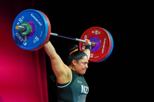 RECORD DATE NOT STATED 30th July 2026; Glasgow, Scotland; 2026 Commonwealth Games, Day Eight; Womens +86kg Weightlifting, Tui-Alofa Patolo (NZL) in the snatch RogerxEvans